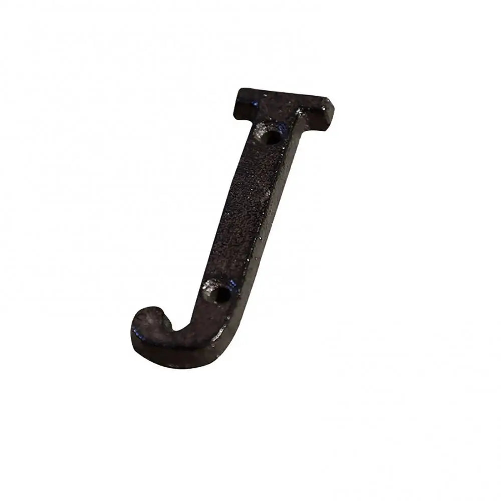 Retro Style Groceries Cast Iron Metal Creative DIY House Doorplate Letter Symbol