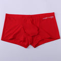 Men's Panties Men Ice Silk Boxers Underwear Sexy Boxer Shorts Underpants Big Bag Breathable High Elastic Hombre Boxershorts