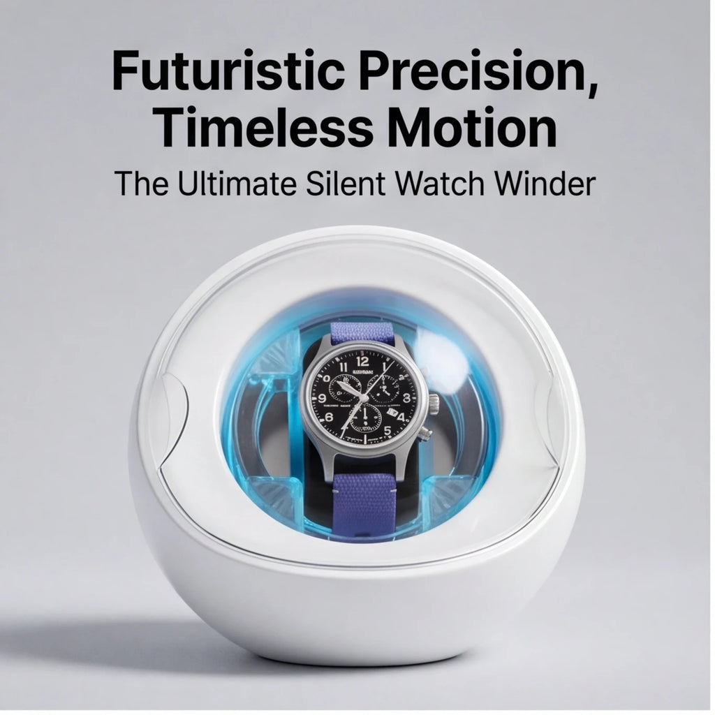 Watch Winder Automatic Mechanical Watch Rotator Silent Anti-Magnetic Motor USB Powered 1-2 Slots Storage Box