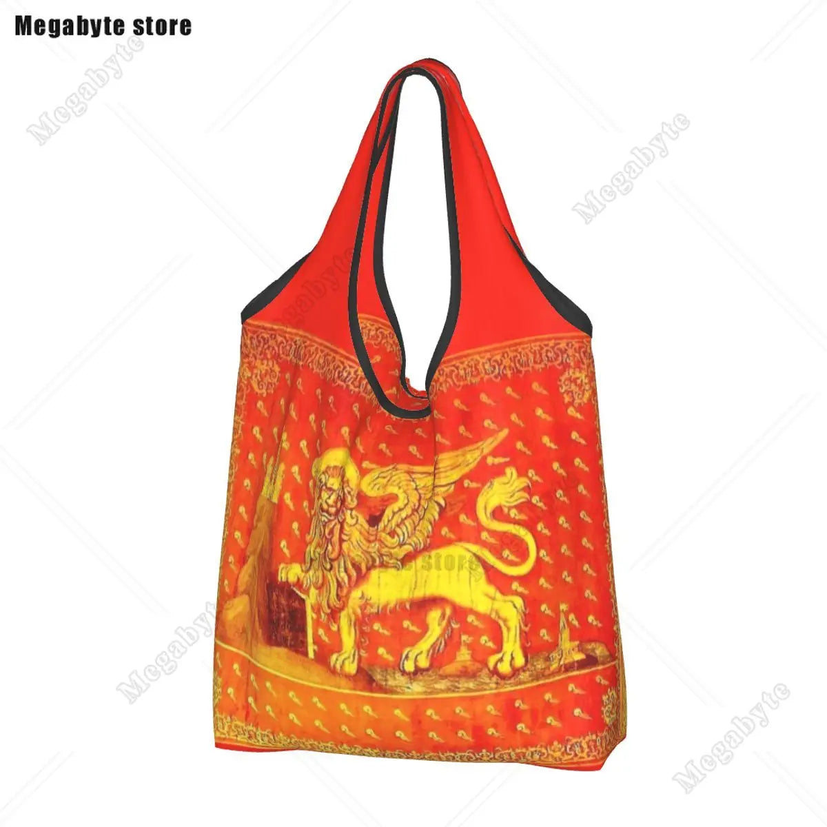 Brazil Flag Groceries Shopping Bag Cute Shopper Tote Shoulder Bag Big Capacity Portable Handbag