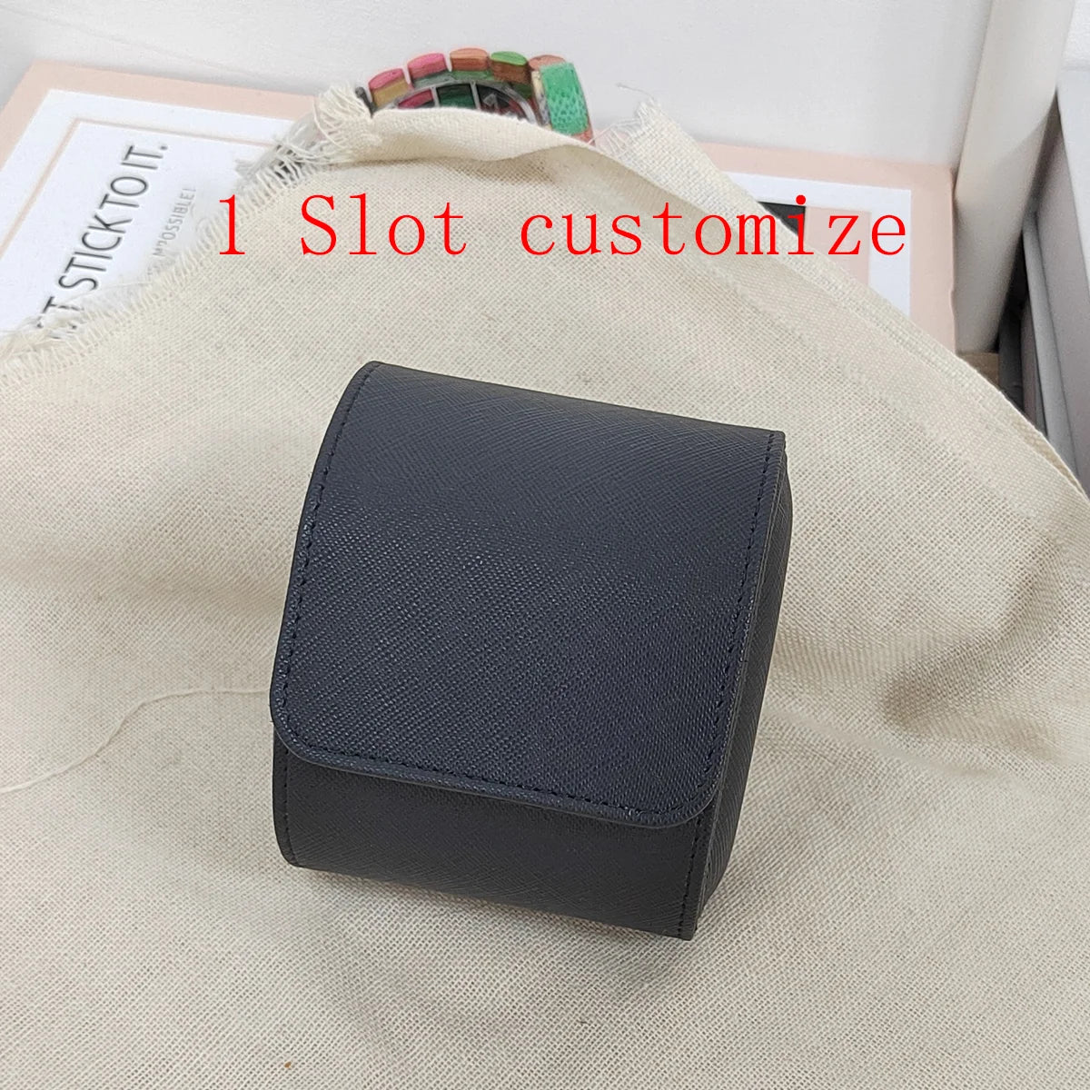 Custom Watch Roll Watch Travel Case Personalized Watch Case Leather Watch Box Engraved Travel Watch Box Men's Gfits for Women